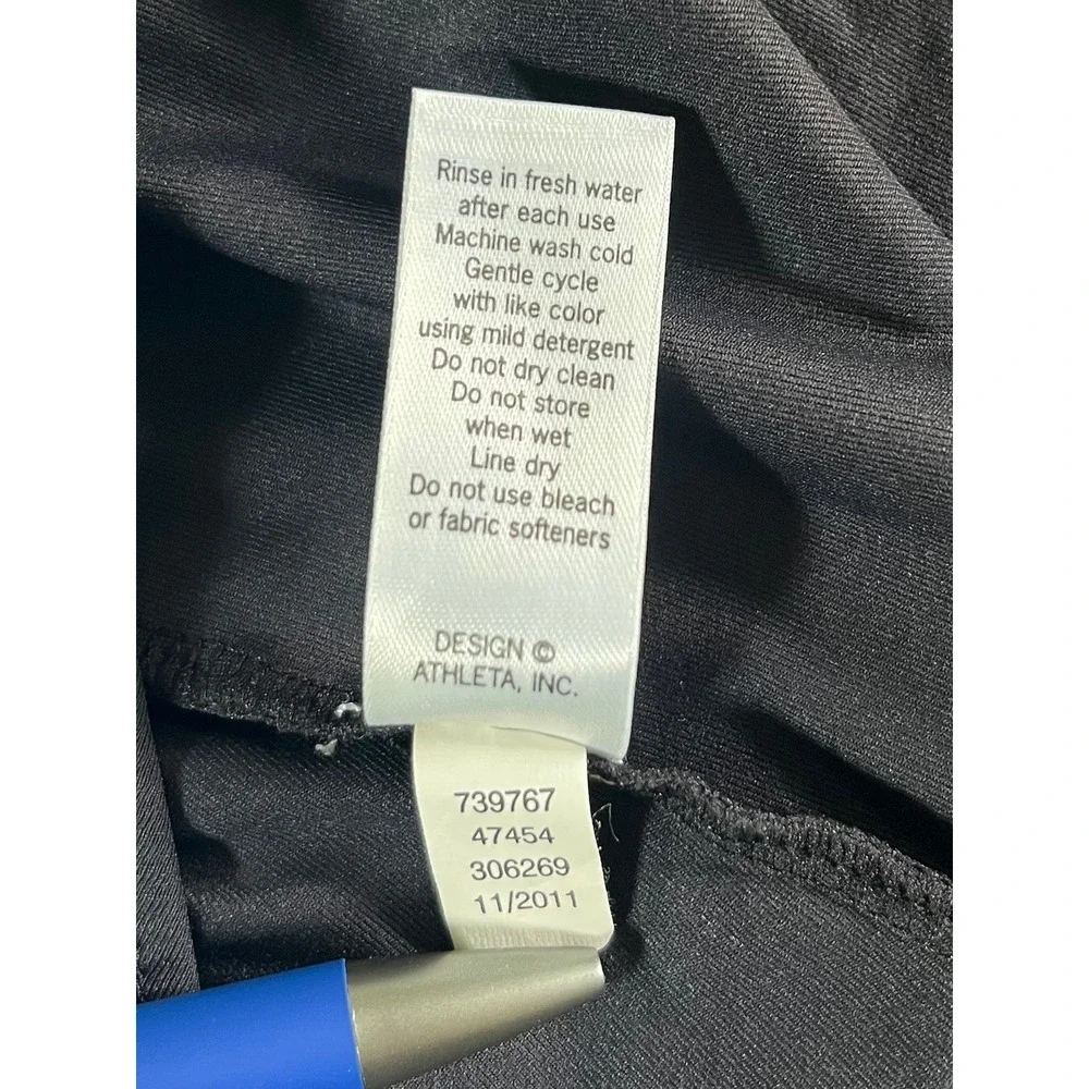 Athleta Midrise Black Swim Skort